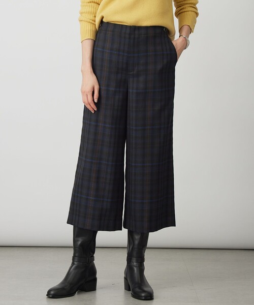 milledタータンラメチェック クロップド パンツ