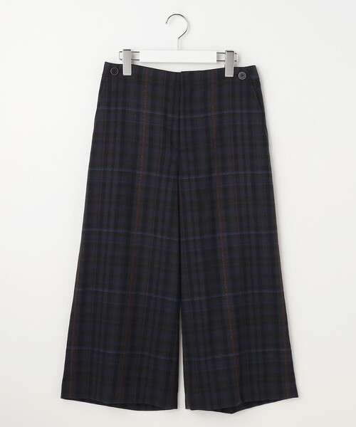 J.PRESS Ladies（J.プレス レディス）の「milledタータンラメチェック クロップド パンツ（その他パンツ・レディース・ネイビー系3/ブラウン系3・S/XS/XXS）」の10枚目の写真