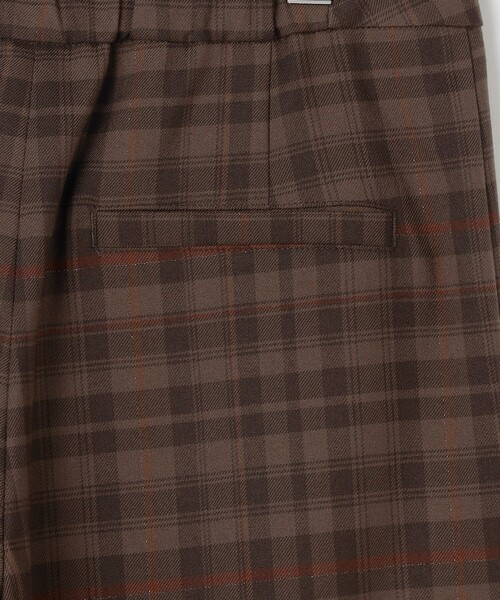 J.PRESS Ladies（J.プレス レディス）の「milledタータンラメチェック クロップド パンツ（その他パンツ・レディース・ネイビー系3/ブラウン系3・S/XS/XXS）」の3枚目の写真