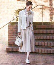【Precious掲載】【ウォッシャブル】ボイルストレッチ スカート