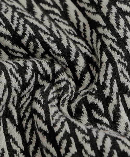 HUG.U（ハグユー）の「ジャガードワイドパンツ（その他パンツ・レディース・グレー×ホワイト/グレー/ブラック×ホワイト・L(レギュラー丈)/M(レギュラー丈)/L(トール丈)/M(トール丈)）」の6枚目の写真