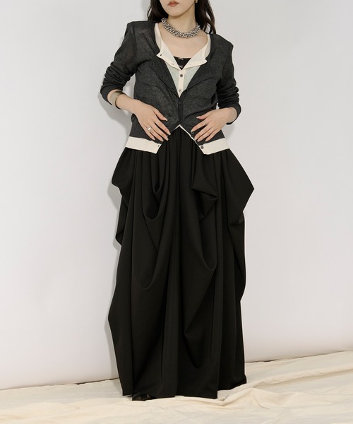 Ezick（エジック）の「random tuck volume dress タックボリューム