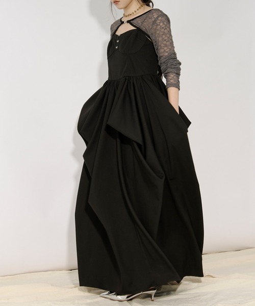 セール】random tuck volume dress タックボリュームキャミドレス