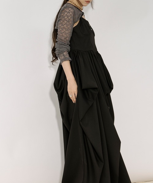 Ezick（エジック）の「random tuck volume dress タックボリューム