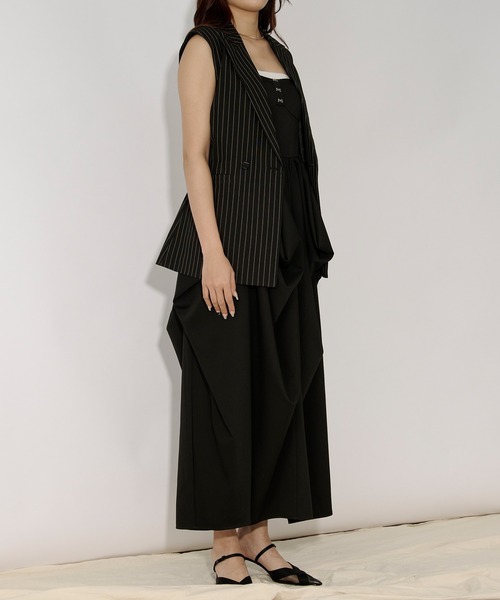Ezick（エジック）の「random tuck volume dress タックボリューム