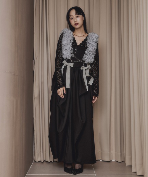 random tuck volume dress タックボリュームキャミドレス（ワンピース