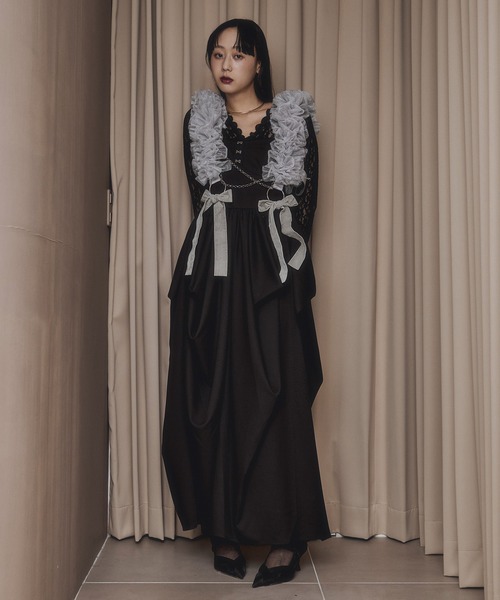 EZUMi マキシワンピース セール】random tuck volume dress タックボリュームキャミドレス