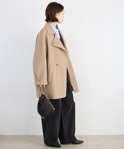 セール】《4サイズ展開》LEDENIM BLUR TUCK TROUSERデニム（デニム