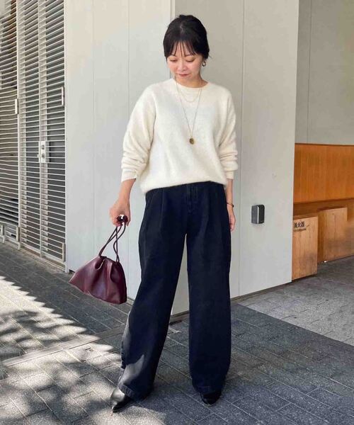 4サイズ展開》LEDENIM BLUR TUCK TROUSERデニム（デニムパンツ