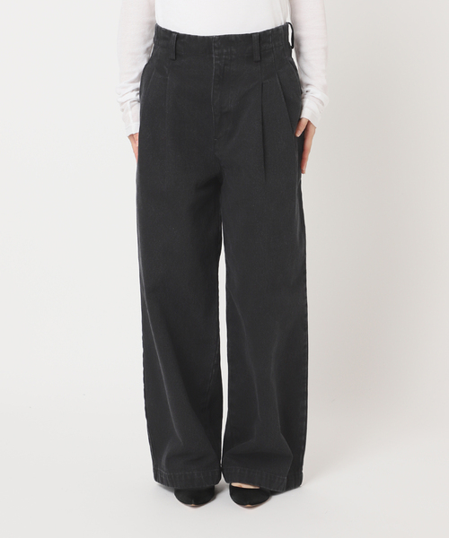 4サイズ展開》LEDENIM BLUR TUCK TROUSERデニム（デニムパンツ