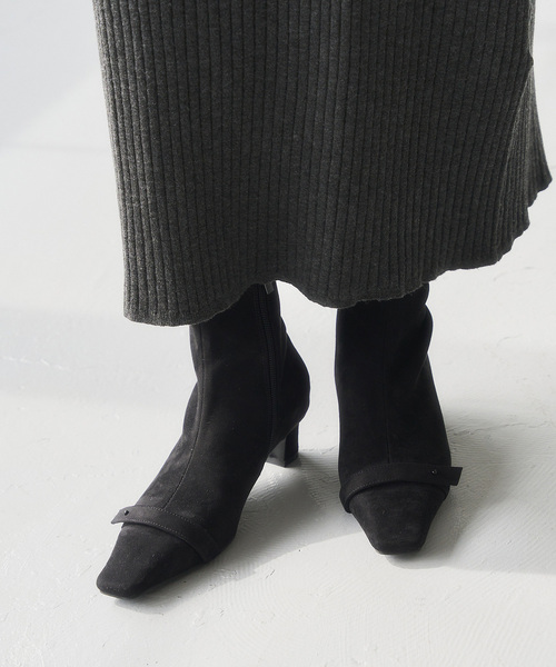 Youn-a×LE TALON 4.5cm2WAYリボンショートブーツ（ブーツ）｜LE