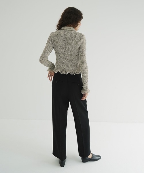 MIX MESH GATHER SHIRT（シャツ/ブラウス）｜CLANE（クラネ）の