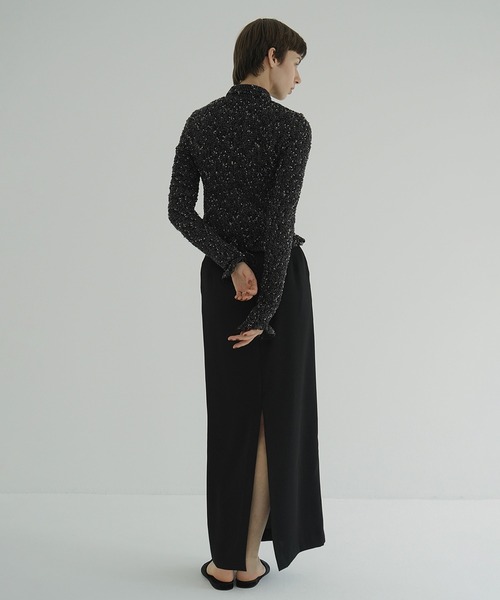 MIX MESH GATHER SHIRT（シャツ/ブラウス）｜CLANE（クラネ）の