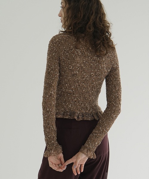 MIX MESH GATHER SHIRT（シャツ/ブラウス）｜CLANE（クラネ）の