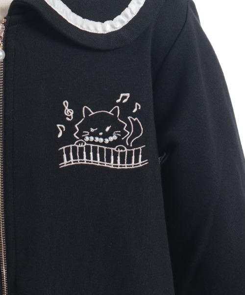 アンプーファム　トレーナー セール】セーラージップトレーナー（カーディガン/ボレロ）｜axes