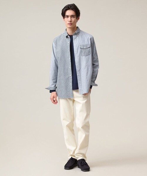 J.PRESS(ジェイプレス)の「ガーメントダイオックスフォード シャツ / B.D .(シャツ/ブラウス・メンズ・イエロー系3/サックスブルー系1・X-LARGE/LARGE/MEDIUM)」の3枚目の写真
