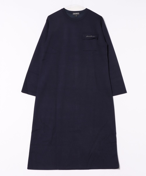 Eddie Bauer(エディーバウアー)の「長袖 Tシャツワンピース(ワンピース・レディース・ネイビー/ブラウン/グレイッシュブルー・XL/S/L/M)」の16枚目の写真