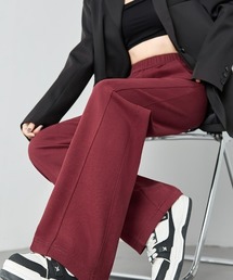 赤 ワイドパンツ ハイウエスト 送料無料 新品 未使用 美品 赤 パンツ ボトム ズボン ハイウエスト