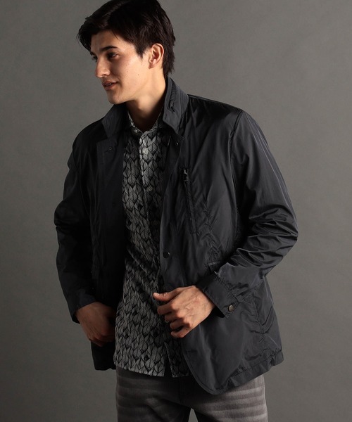 セール】【ex/tra】ナイロンワッシャー スタンドカラーブルゾン