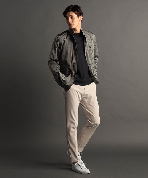 MONSIEUR NICOLE(ムッシュニコル)の「【ex/tra】ナイロンワッシャー スタンドカラーブルゾン(ブルゾン・メンズ・ベージュ/ネイビー・MEDIUM/LARGE/X-LARGE)」の5枚目の写真