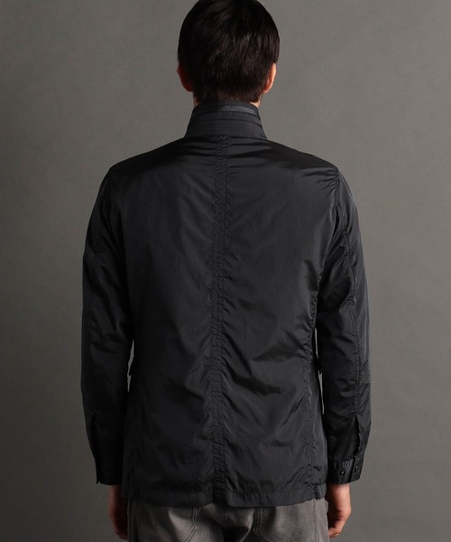 MONSIEUR NICOLE(ムッシュニコル)の「【ex/tra】ナイロンワッシャー スタンドカラーブルゾン(ブルゾン・メンズ・ベージュ/ネイビー・MEDIUM/LARGE/X-LARGE)」の12枚目の写真