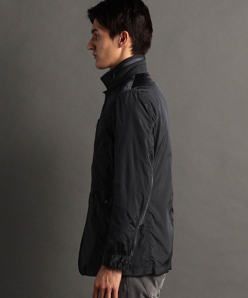 MONSIEUR NICOLE(ムッシュニコル)の「【ex/tra】ナイロンワッシャー スタンドカラーブルゾン(ブルゾン・メンズ・ベージュ/ネイビー・MEDIUM/LARGE/X-LARGE)」の17枚目の写真