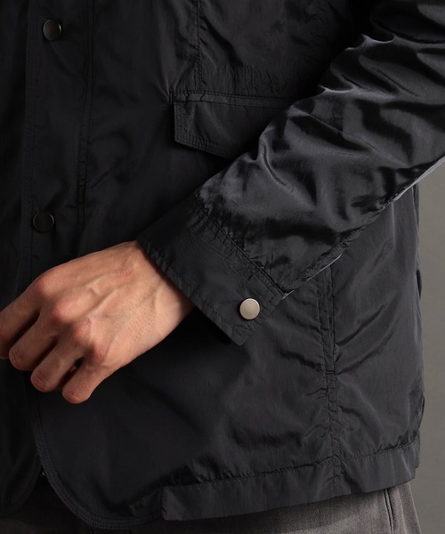 MONSIEUR NICOLE(ムッシュニコル)の「【ex/tra】ナイロンワッシャー スタンドカラーブルゾン(ブルゾン・メンズ・ベージュ/ネイビー・MEDIUM/LARGE/X-LARGE)」の7枚目の写真