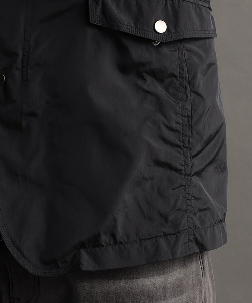 MONSIEUR NICOLE(ムッシュニコル)の「【ex/tra】ナイロンワッシャー スタンドカラーブルゾン(ブルゾン・メンズ・ベージュ/ネイビー・MEDIUM/LARGE/X-LARGE)」の10枚目の写真