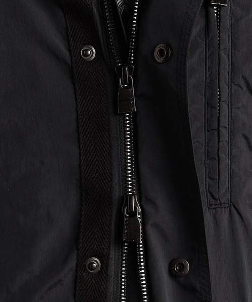 MONSIEUR NICOLE(ムッシュニコル)の「【ex/tra】ナイロンワッシャー スタンドカラーブルゾン(ブルゾン・メンズ・ベージュ/ネイビー・MEDIUM/LARGE/X-LARGE)」の15枚目の写真