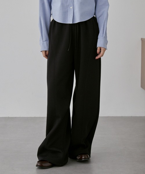 nui nullu（ヌイヌル）の「【nui nullu】2WAYワイドスウェットカーブパンツ＜セットアップ対応＞（スウェットパンツ・レディース・ライトグレー/アイボリー/ブラック/グレー・S/M/L）」の17枚目の写真