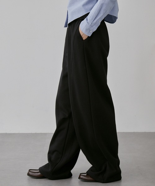 nui nullu（ヌイヌル）の「【nui nullu】2WAYワイドスウェットカーブパンツ＜セットアップ対応＞（スウェットパンツ・レディース・ライトグレー/アイボリー/ブラック/グレー・S/M/L）」の18枚目の写真