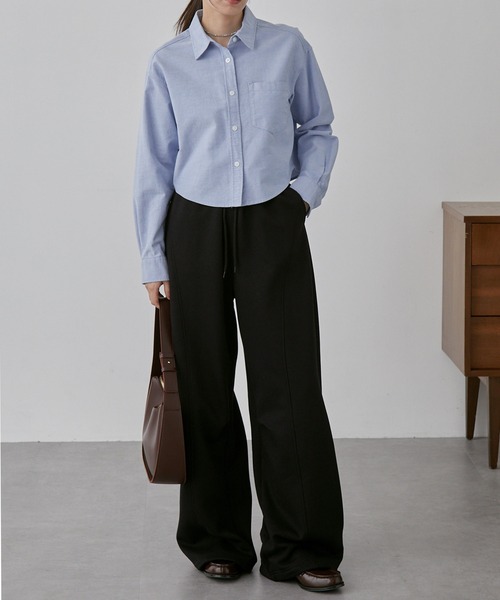 nui nullu（ヌイヌル）の「【nui nullu】2WAYワイドスウェットカーブパンツ＜セットアップ対応＞（スウェットパンツ・レディース・ライトグレー/アイボリー/ブラック/グレー・S/M/L）」の20枚目の写真