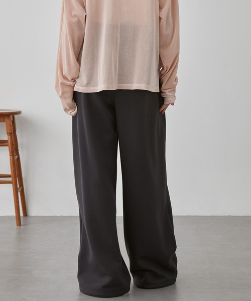 nui nullu（ヌイヌル）の「【nui nullu】2WAYワイドスウェットカーブパンツ＜セットアップ対応＞（スウェットパンツ・レディース・ライトグレー/アイボリー/ブラック/グレー・S/M/L）」の10枚目の写真