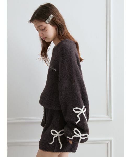 gelato pique（ジェラートピケ）の「リボンフェザーロンパース（ルーム