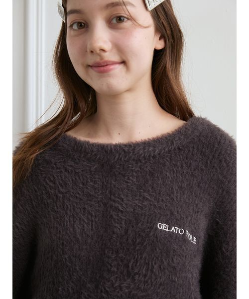 gelato pique（ジェラートピケ）の「リボンフェザーロンパース（ルーム