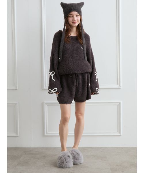 gelato pique（ジェラートピケ）の「リボンフェザーロンパース（ルーム