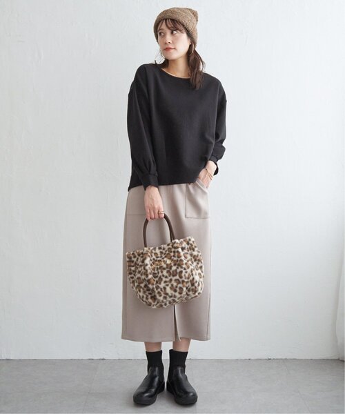 ikka（イッカ）の「ブークレーニットワッチ（ニットキャップ/ビーニー・レディース・ブラック/アイボリー/グレー/キャメル・FREE）」の11枚目の写真