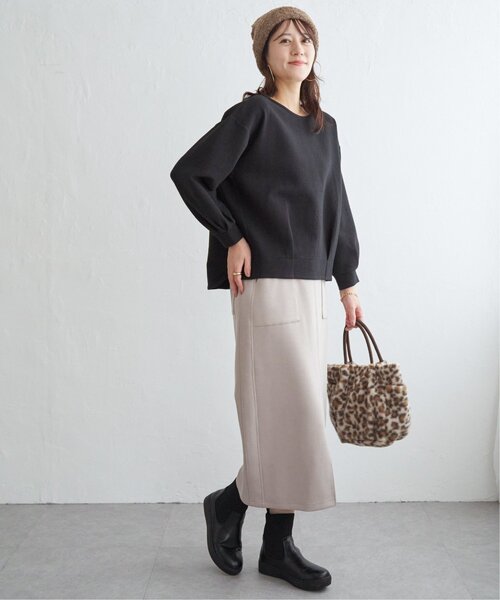 ikka（イッカ）の「ブークレーニットワッチ（ニットキャップ/ビーニー・レディース・ブラック/アイボリー/グレー/キャメル・FREE）」の12枚目の写真