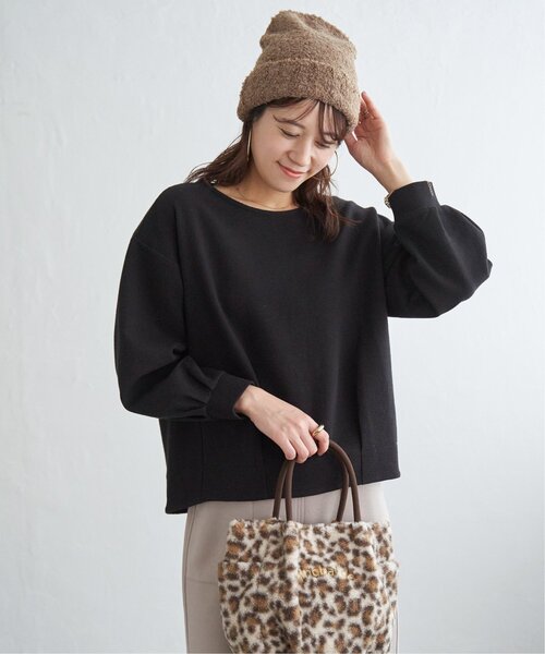 ikka（イッカ）の「ブークレーニットワッチ（ニットキャップ/ビーニー・レディース・ブラック/アイボリー/グレー/キャメル・FREE）」の13枚目の写真