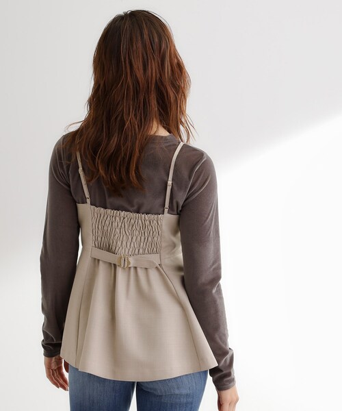 grove(グローブ)の「【カセット服】主役級キャミビスチェ(シャツ/ブラウス・レディース・ブラウン系その他/ネイビー系5/ライトベージュ・02/03/05/04/01)」の11枚目の写真