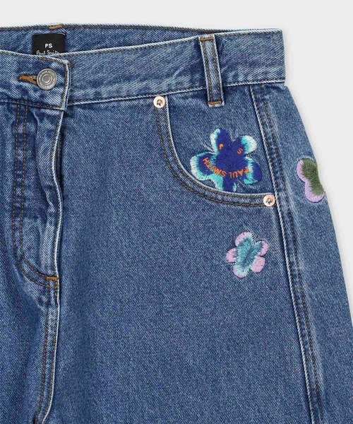 ウィメンズ PS Happy フラワーエンブロイダリー デニムパンツ / 255327
