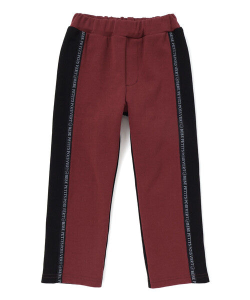 BeBe Petits Pois Vert(ベベプチポワヴェール)の「【店舗限定】ポンチロゴライン切り替えパンツ(その他パンツ・キッズ・ブラック系その他/レッド系その他2・100cm/110cm/120cm/140cm/160cm/150cm/130cm)」の10枚目の写真