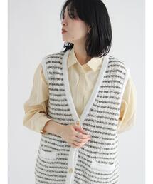 sm2rhythm | ツイード風ニットジレ(ベスト)