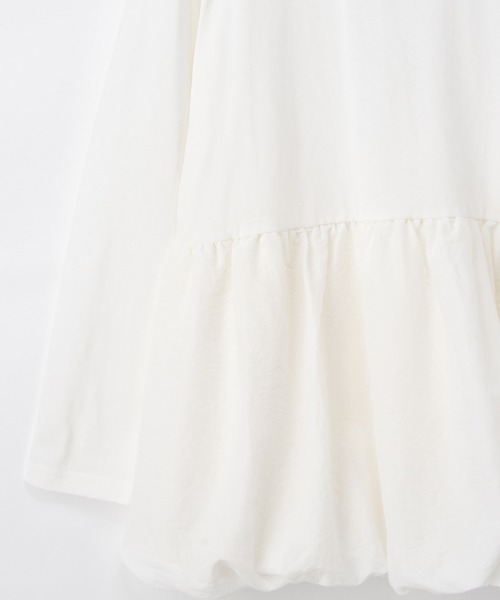 Honeys（ハニーズ）の「裾バルーンインナー（Tシャツ/カットソー・レディース・ホワイト/ブラック・M/L/3L/S/LL）」の18枚目の写真