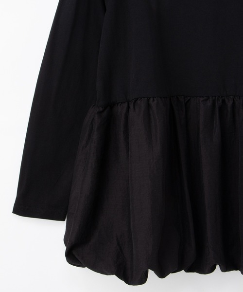 Honeys（ハニーズ）の「裾バルーンインナー（Tシャツ/カットソー・レディース・ホワイト/ブラック・M/L/3L/S/LL）」の4枚目の写真