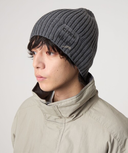 CITEN（シテン）の「＜CITEN＞クリアロゴニットキャップ（ニットキャップ/ビーニー・レディース・ロイヤルブルー/ブラック/グレー系・FREE）」の4枚目の写真