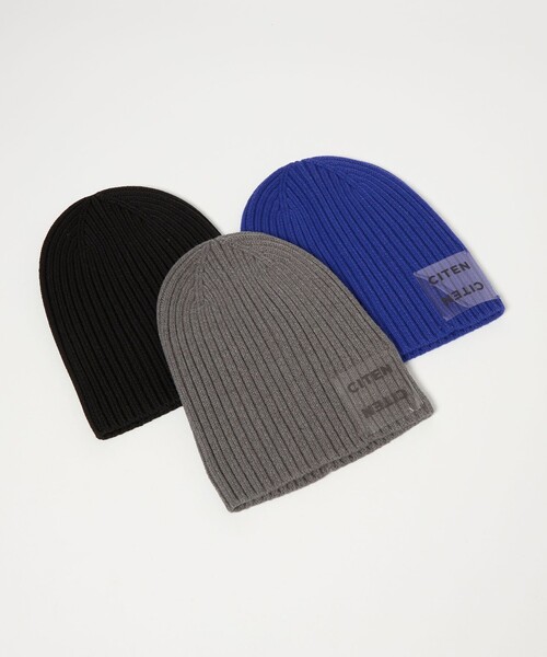 CITEN（シテン）の「＜CITEN＞クリアロゴニットキャップ（ニットキャップ/ビーニー・レディース・ロイヤルブルー/ブラック/グレー系・FREE）」の9枚目の写真