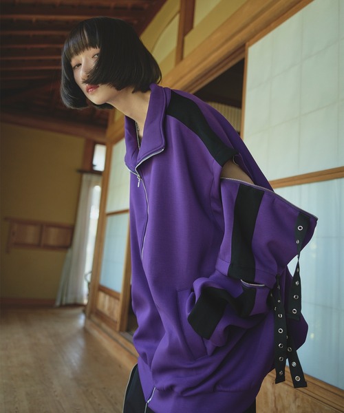 孤独　Ellno loset ハトメコードトラックジャケット ハトメコードトラックジャケット/SETUP対応（ジャージ）｜狐独