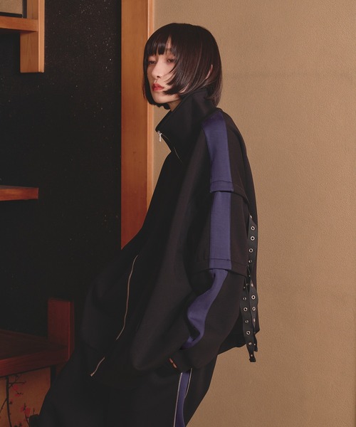 孤独　Ellno loset ハトメコードトラックジャケット ハトメコードトラックジャケット/SETUP対応（ジャージ）｜狐独