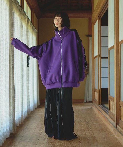 孤独　Ellno loset ハトメコードトラックジャケット ハトメコードトラックジャケット/SETUP対応（ジャージ）｜狐独